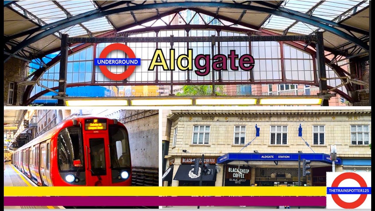 London Underground Action at Aldgate Station (+H&C Line!) - 19/06/2022