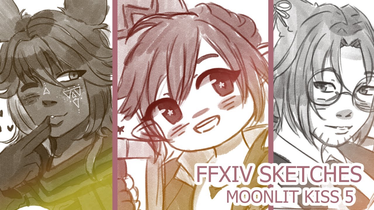 FFXIV Sketches | Moonlit Kiss EU 5