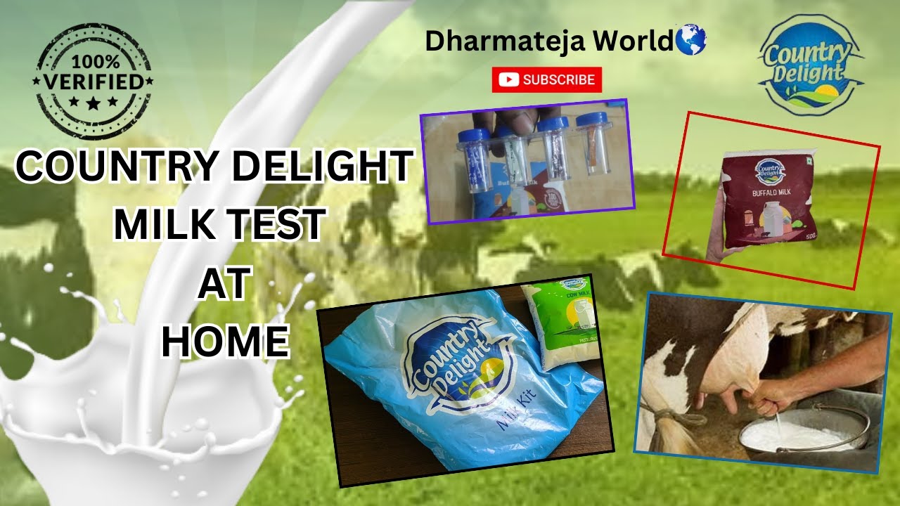 Country Delight Milk Test At Home And Unboxing How To Use Milk Test Kit at Home Milk Quality Testing
