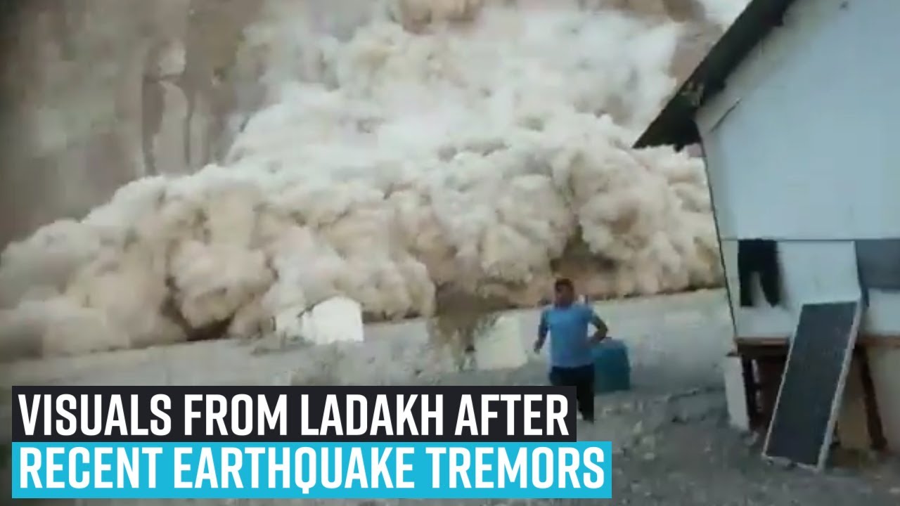 Visuals from Ladakh after recent earthquake tremors