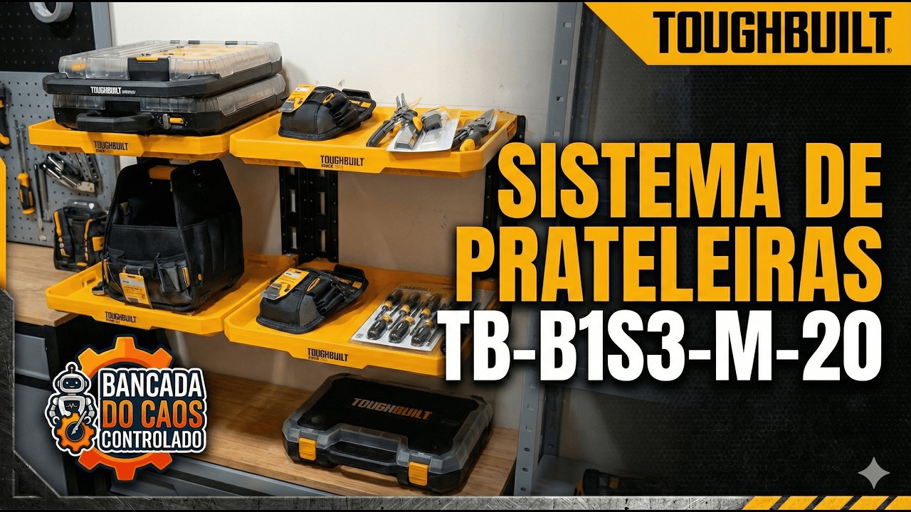 TOUGHBUILT - O Melhor SISTEMA DE PRATELEIRAS - TB-B1S3-M-20