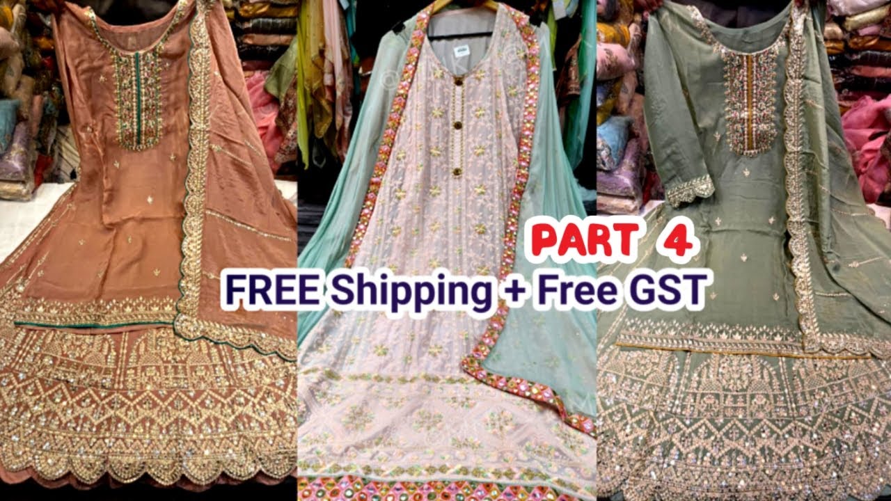 SINGLE FREE Delivery नए नए सूट लो आधे रेट में SALE Partywear Suit For Girls