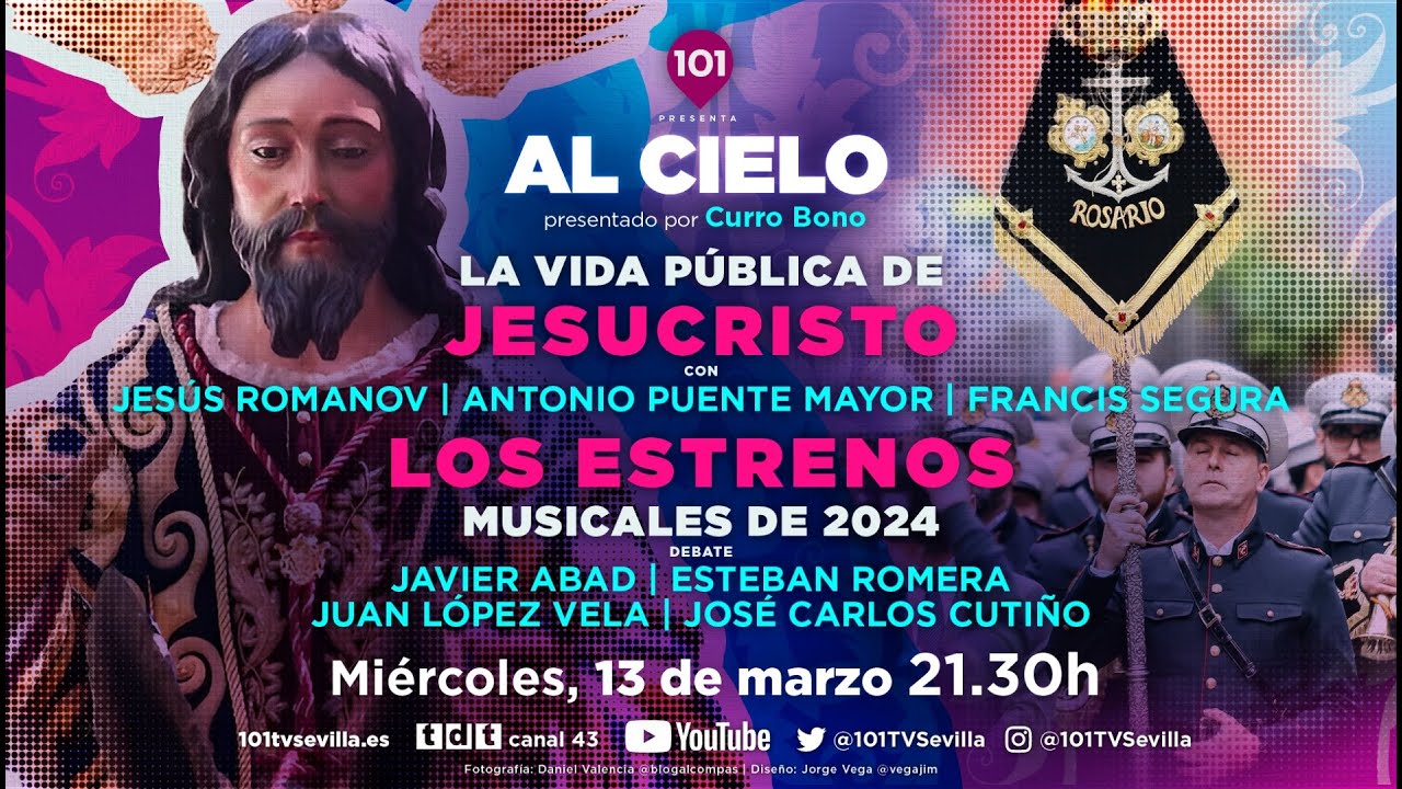 🔴 AL CIELO #54 - 13 marzo | Programa sobre la vida pública de Jesús de Nazaret y debate de bandas