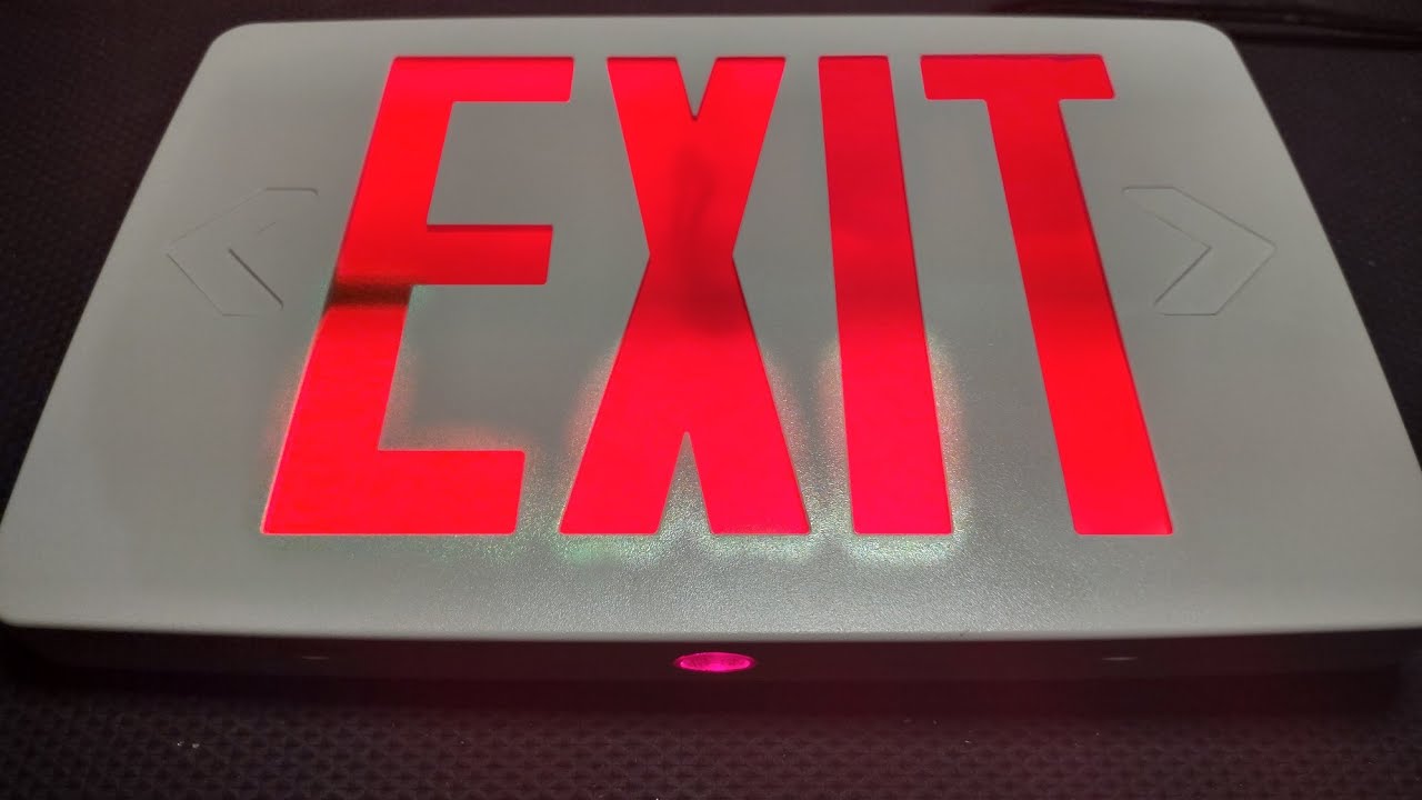 First video and unboxing of Best Lighting thin exit sign.