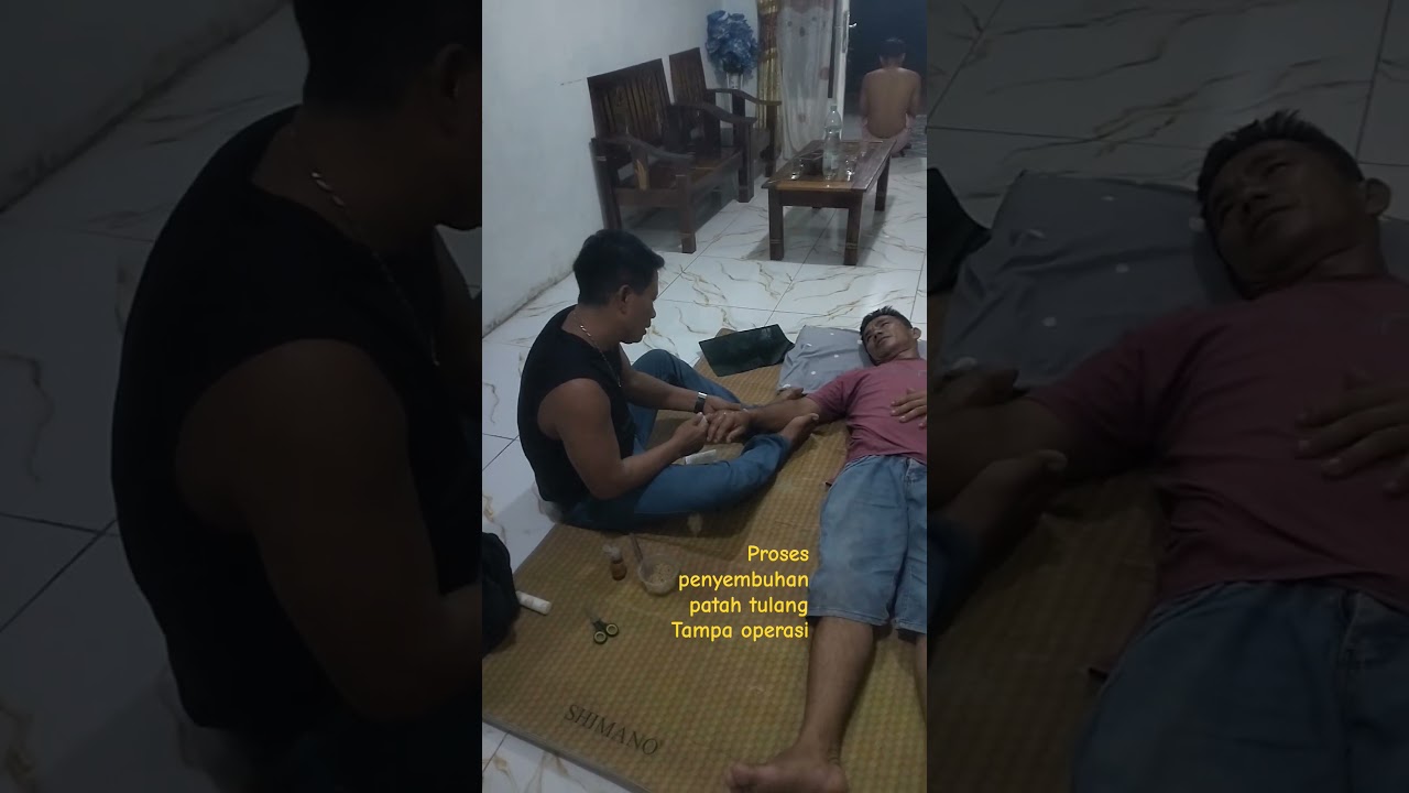 patah tulang masih dalam proses penyembuhan 