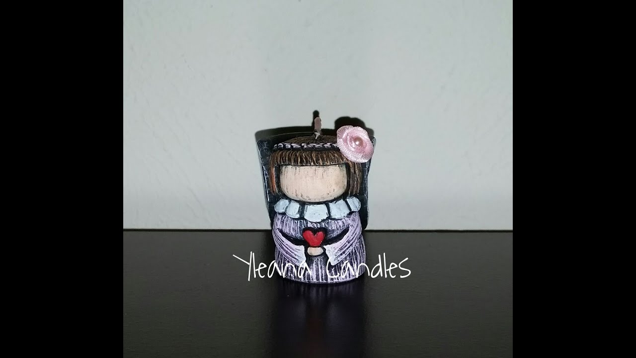Como tallar velas con Yleana Candles: Angelito