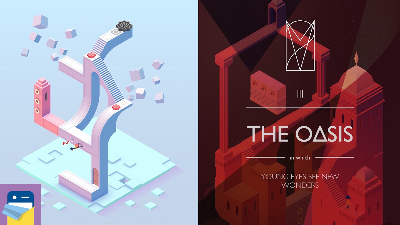 Monument Valley 2: Chapter 3 (III) The Oasis Walkthrough & iOS iPad Gameplay (by ustwo Games)