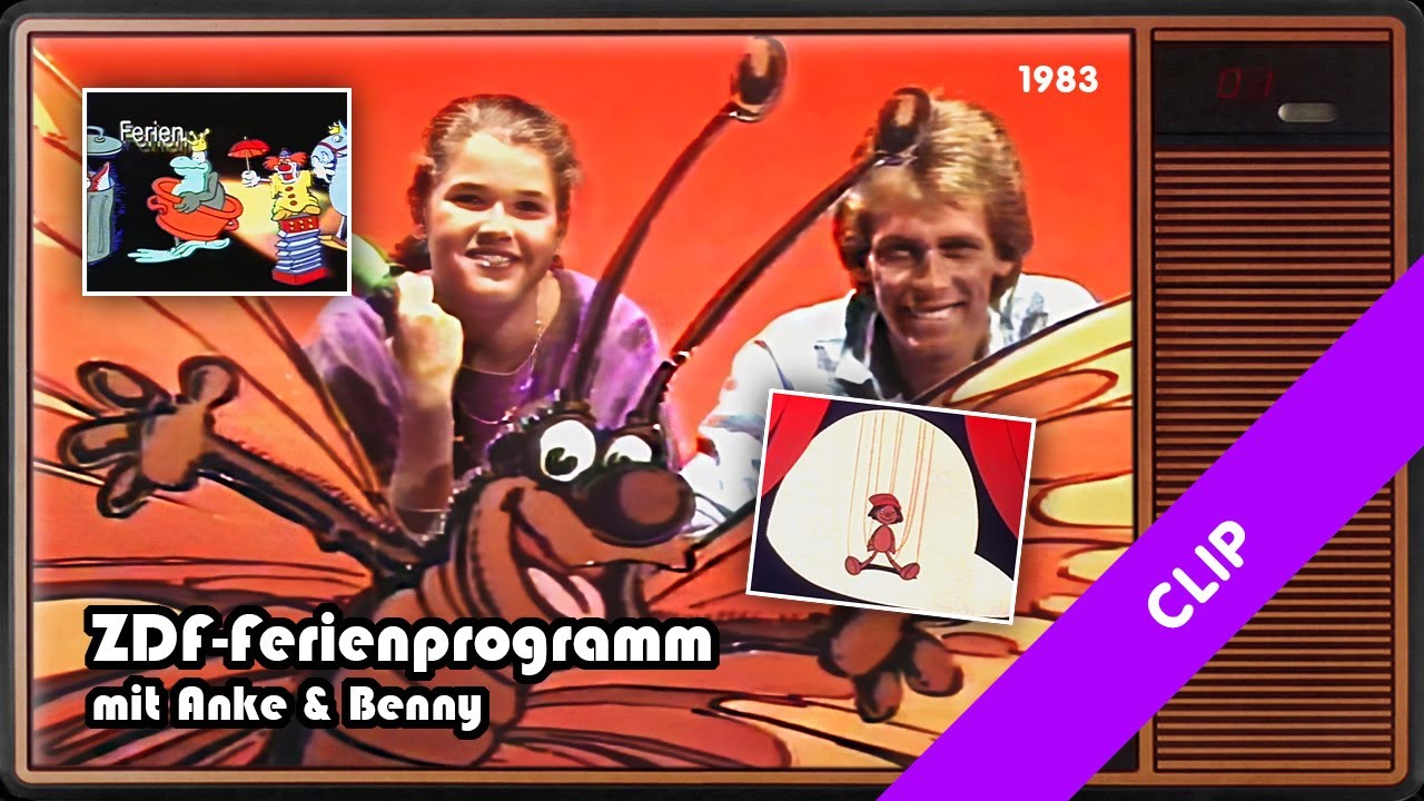 ZDF-Ferienprogramm 1983: Ansage Benny + Anke Engelke