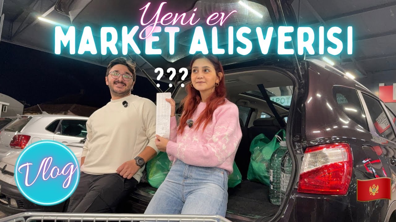 Karadağ’da Market Alışverişi | Vlog #karadağ 