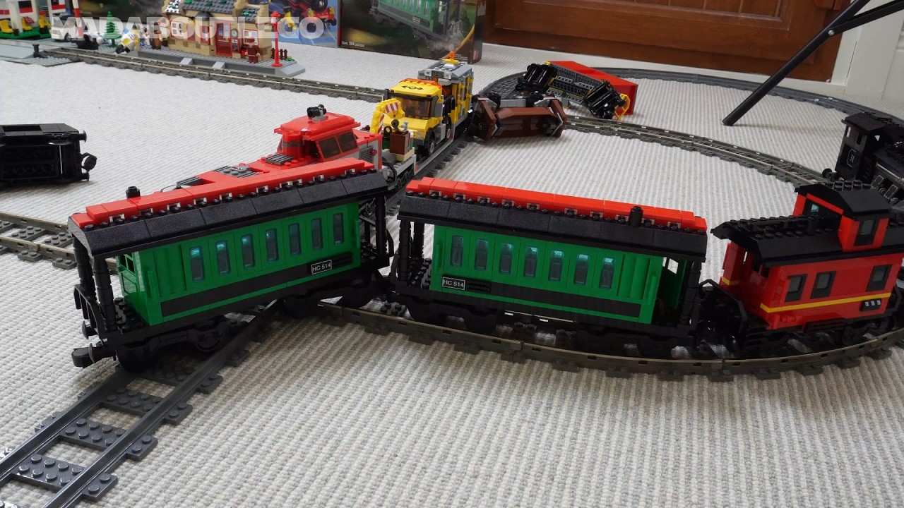 LEGO Train Crash 2 EMU Green Wagon BNSF