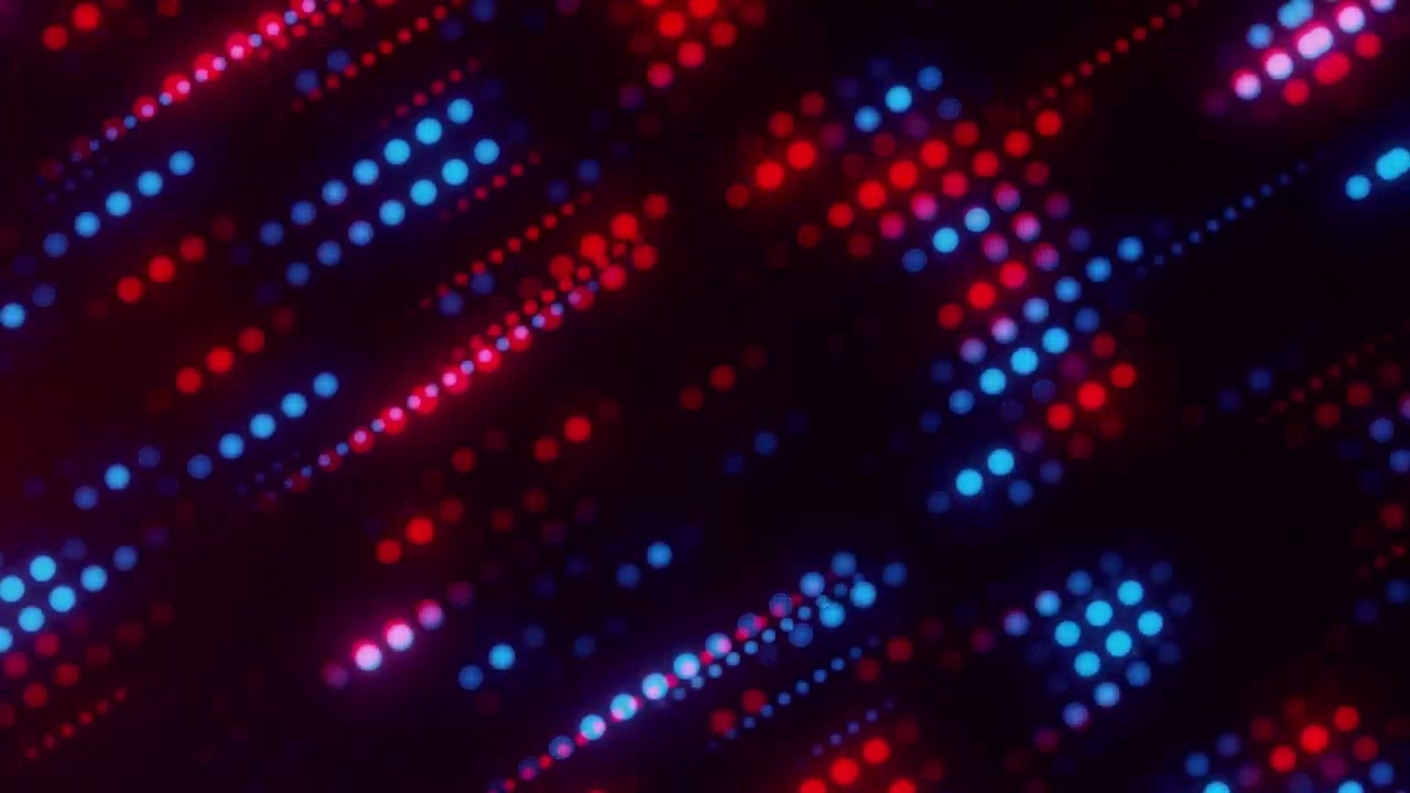 1 Hour Abstract Background Video 4k Blue Neon Lights Tunnel VJ LOOP Relaxing No Copyright Background