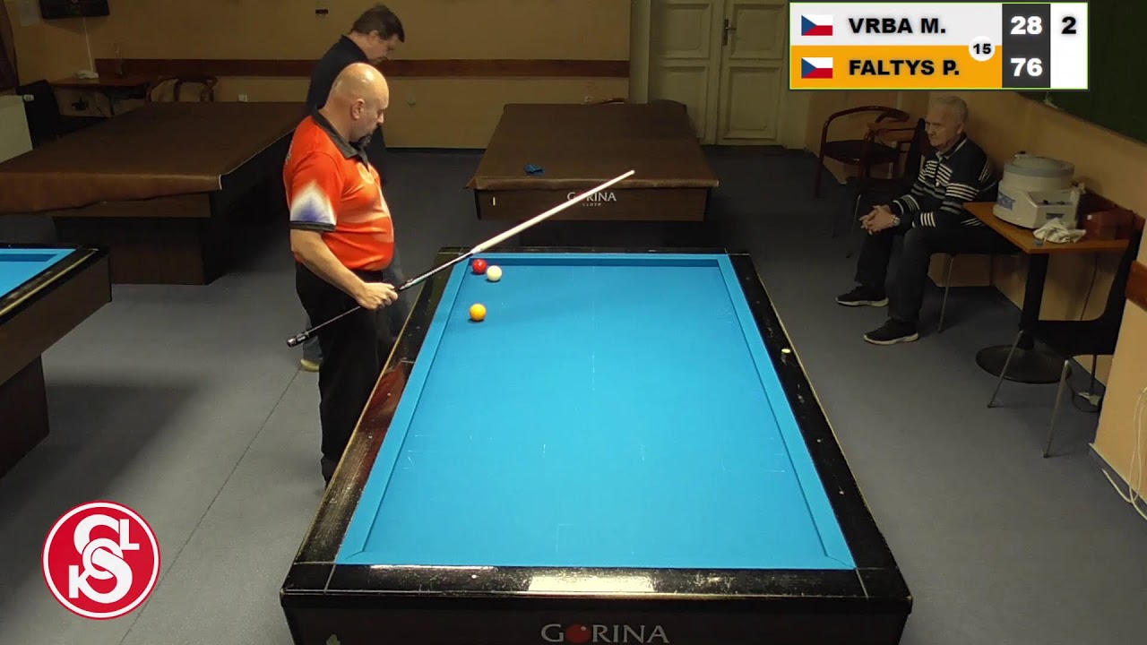 Czech league | 1-cushion | D3 | 6th round | Pavel Faltys v Michal Vrba