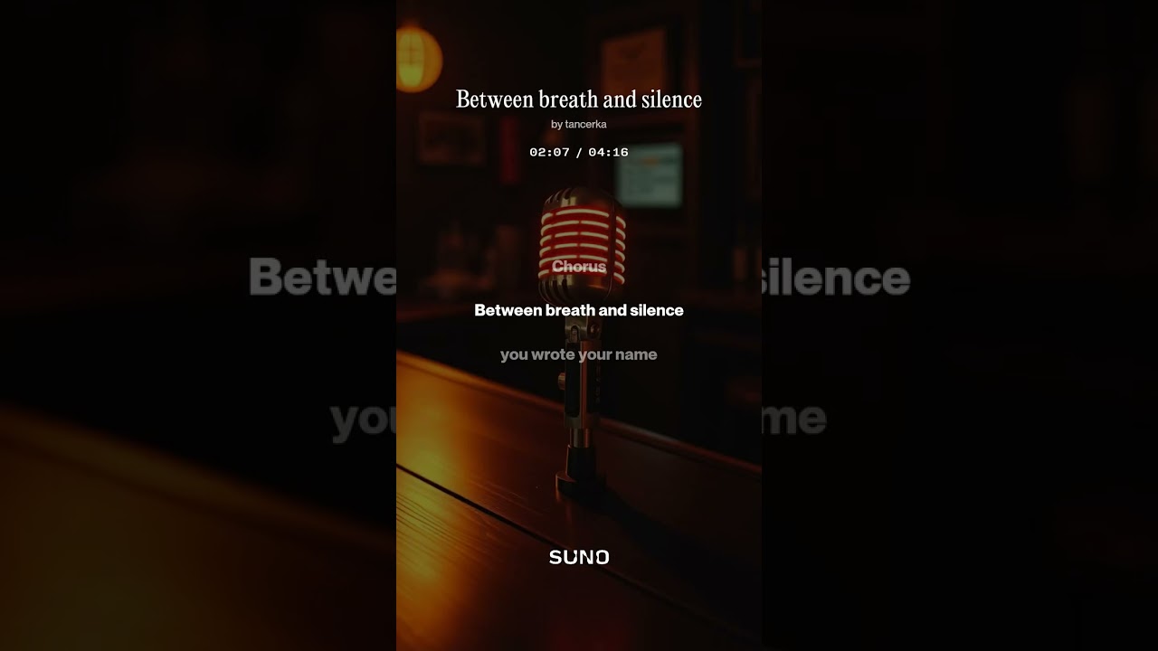 Between breath and silence
