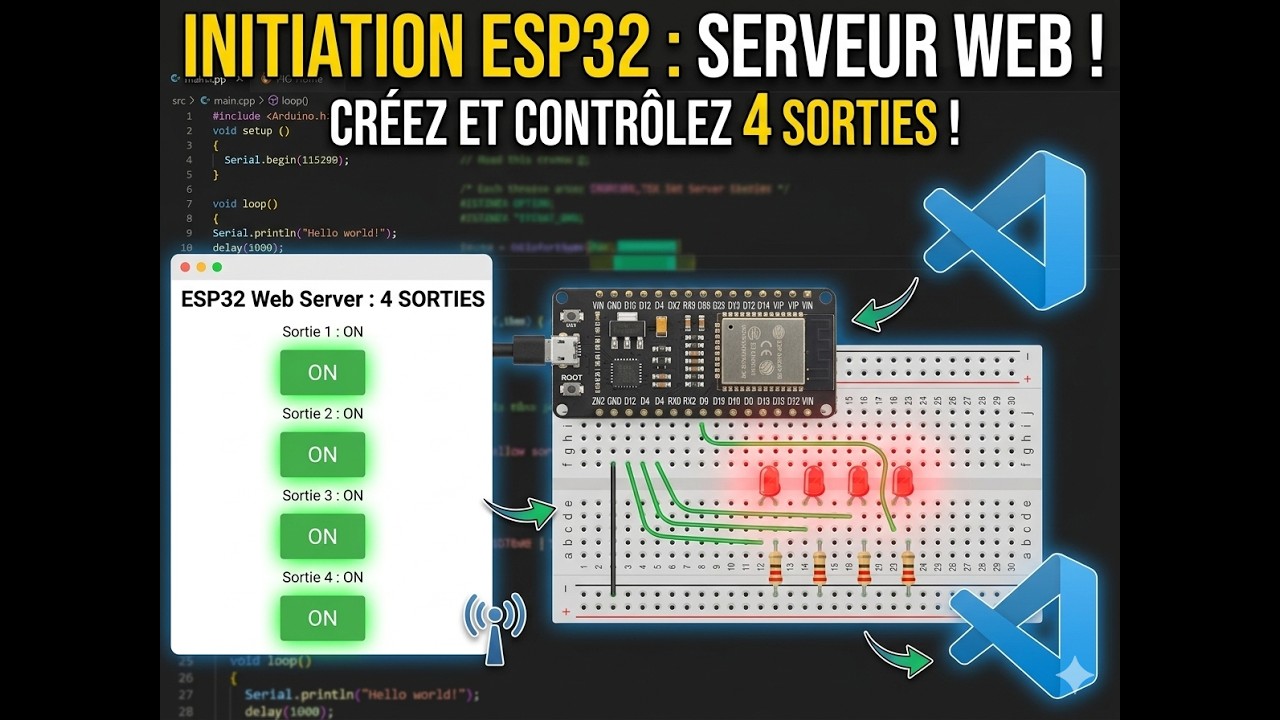 Initiation ESP32 avec Visual Studio Code