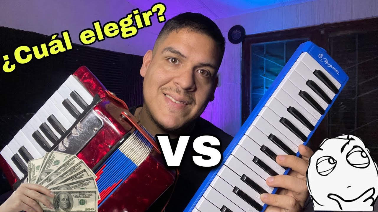 ACORDEON DE TECLAS para niños Vs MELODICA (diferencias) ¿Cuál es mejor para aprender? ¿que precio?