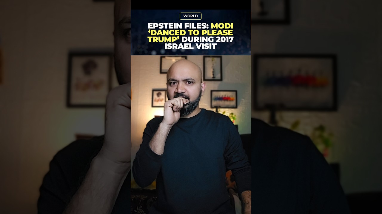 EPSTEIN FILES: MODI 'DANCED TO PLEASE TRUMP' DURING 2017 ISRAEL VISIT? #modi #trump #epsteinfiles