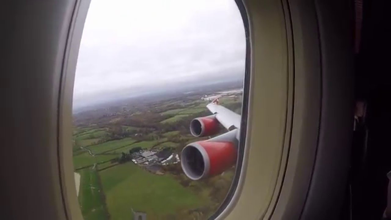 Virgin Atlantic 747 Manchester to Orlando G-VGAL Jersey Girl Take off