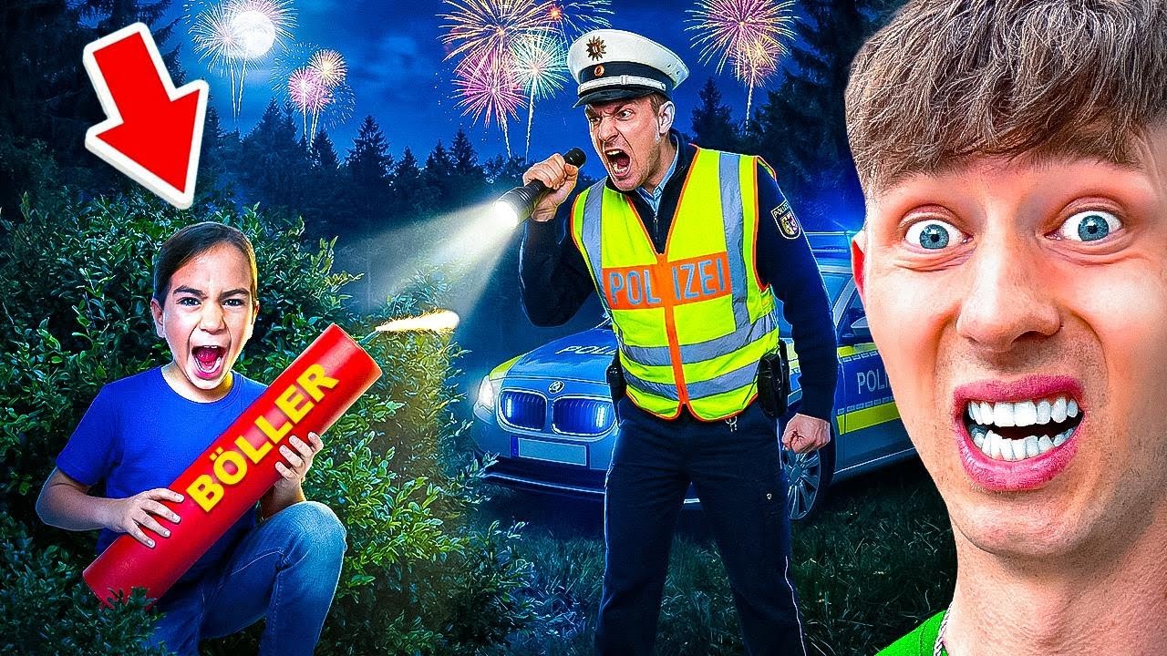 KLEINER JUNGE wird von der POLIZEI beim BÖLLERN erwischt!😱