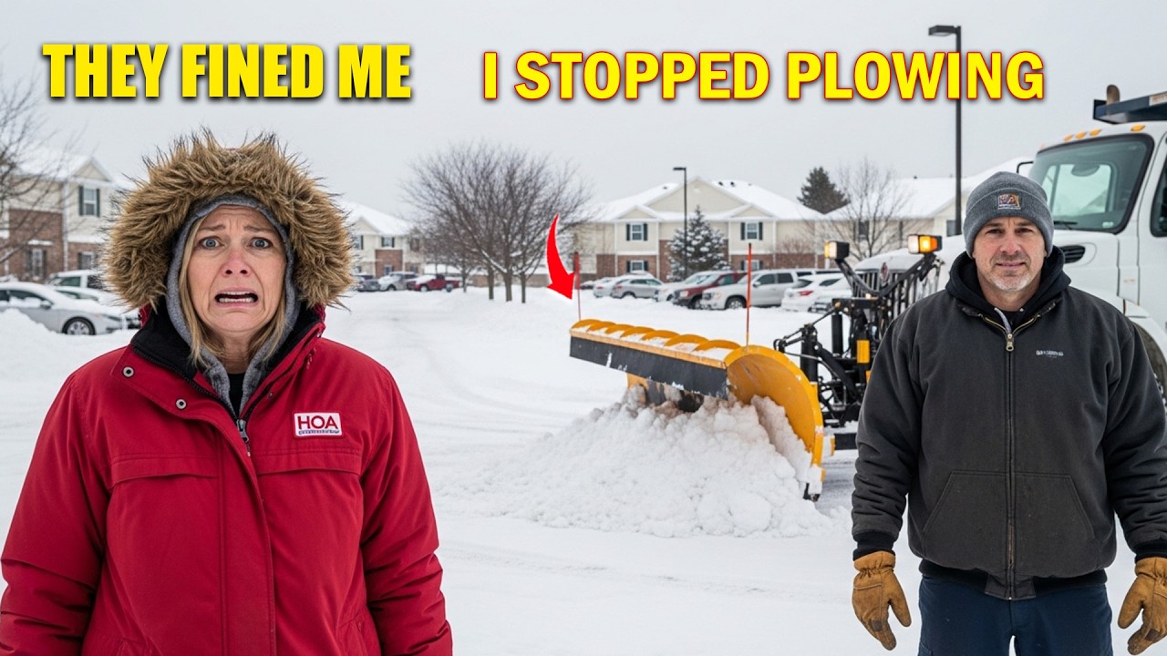 HOA Fined Me for Idling My Truck — So I Stopped Plowing Their Parking Lot