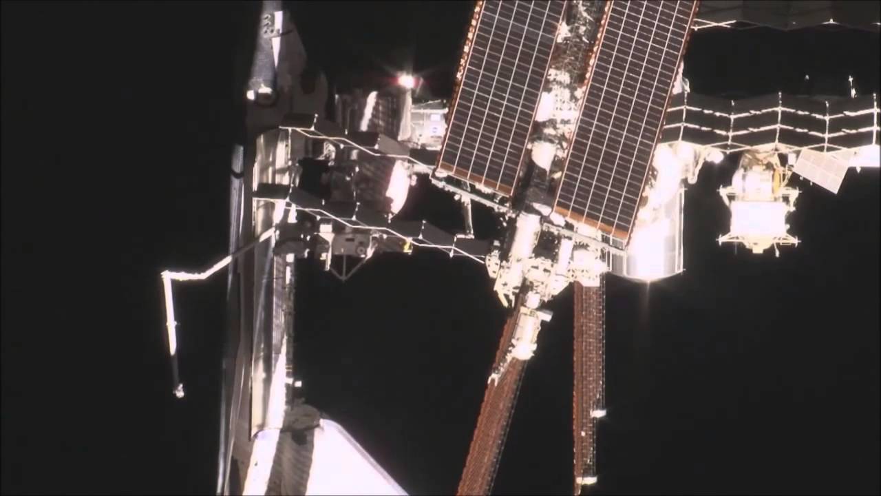 Shuttle ISS Fly-around with Blue Danube