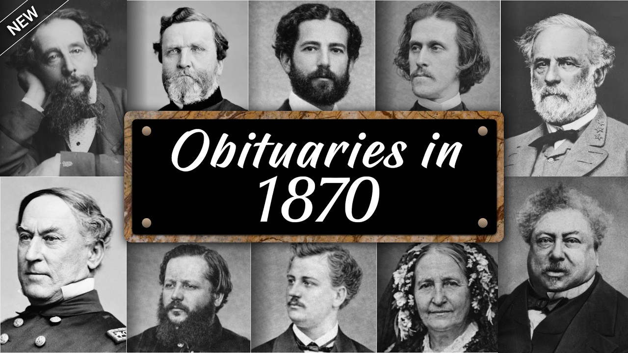 Obituary in 1870: Famous Faces WE LOST in 1870