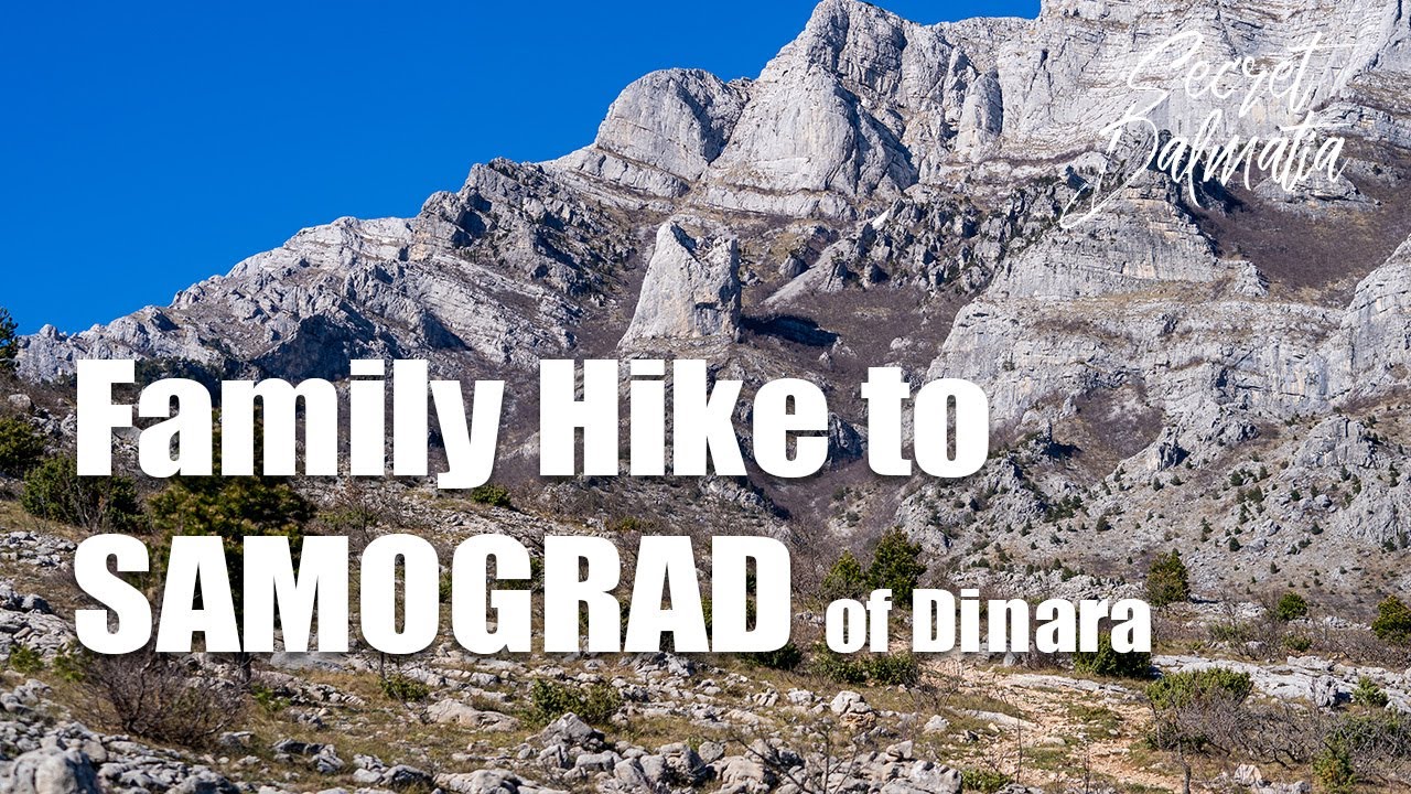 Family Hike in Croatia to Samograd rock of Dinara Mountain