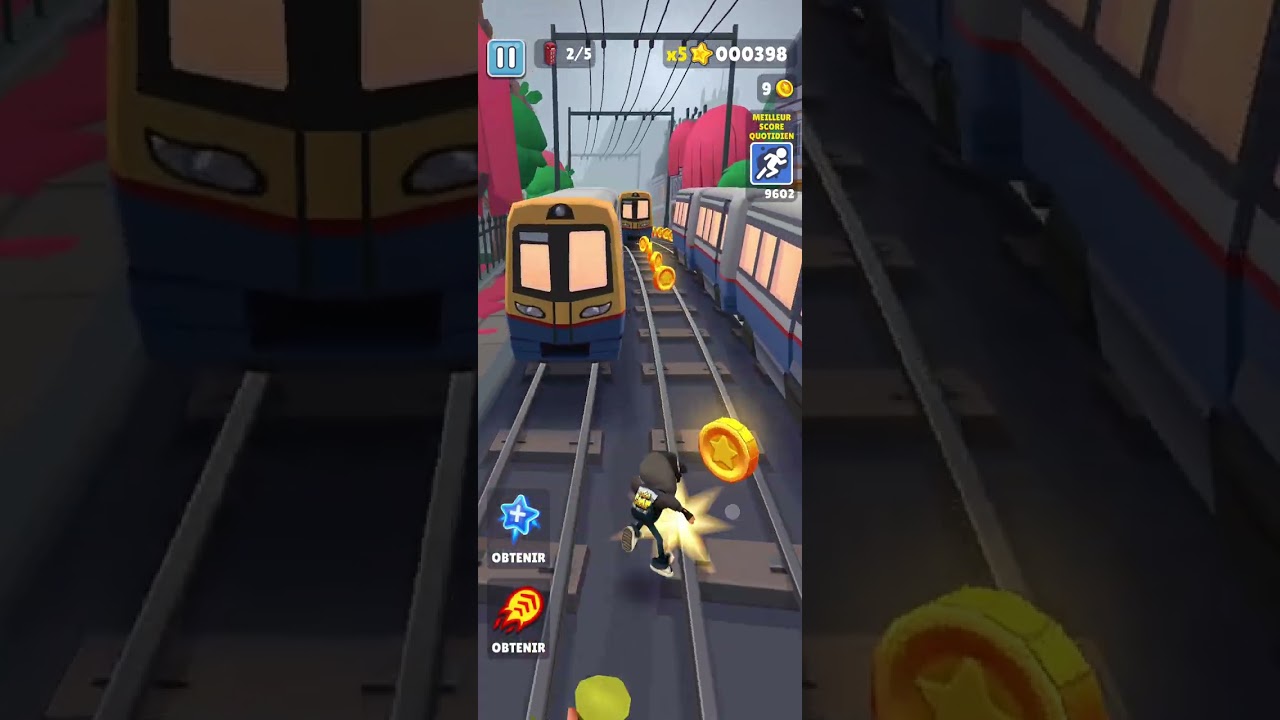 Je joue à Subway le meilleur jeu mobile pas pour moi