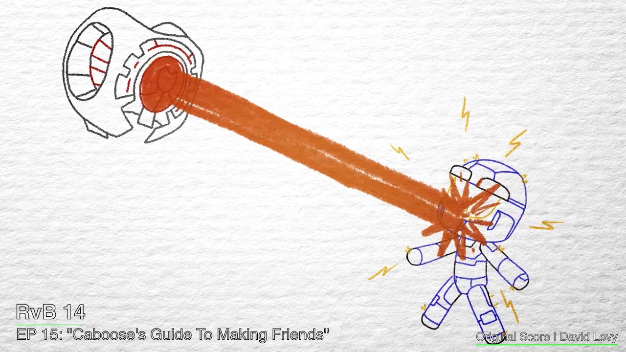 Red vs Blue S14 | EP 15 - “Caboose's Guide To Making Friends” || David Levy