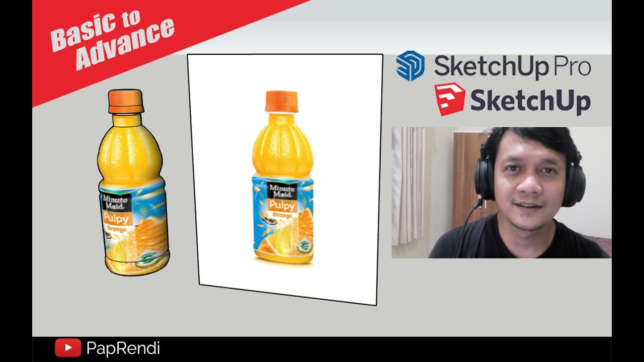 Gambar 2D menjadi 3D | Sketchup Tutorial