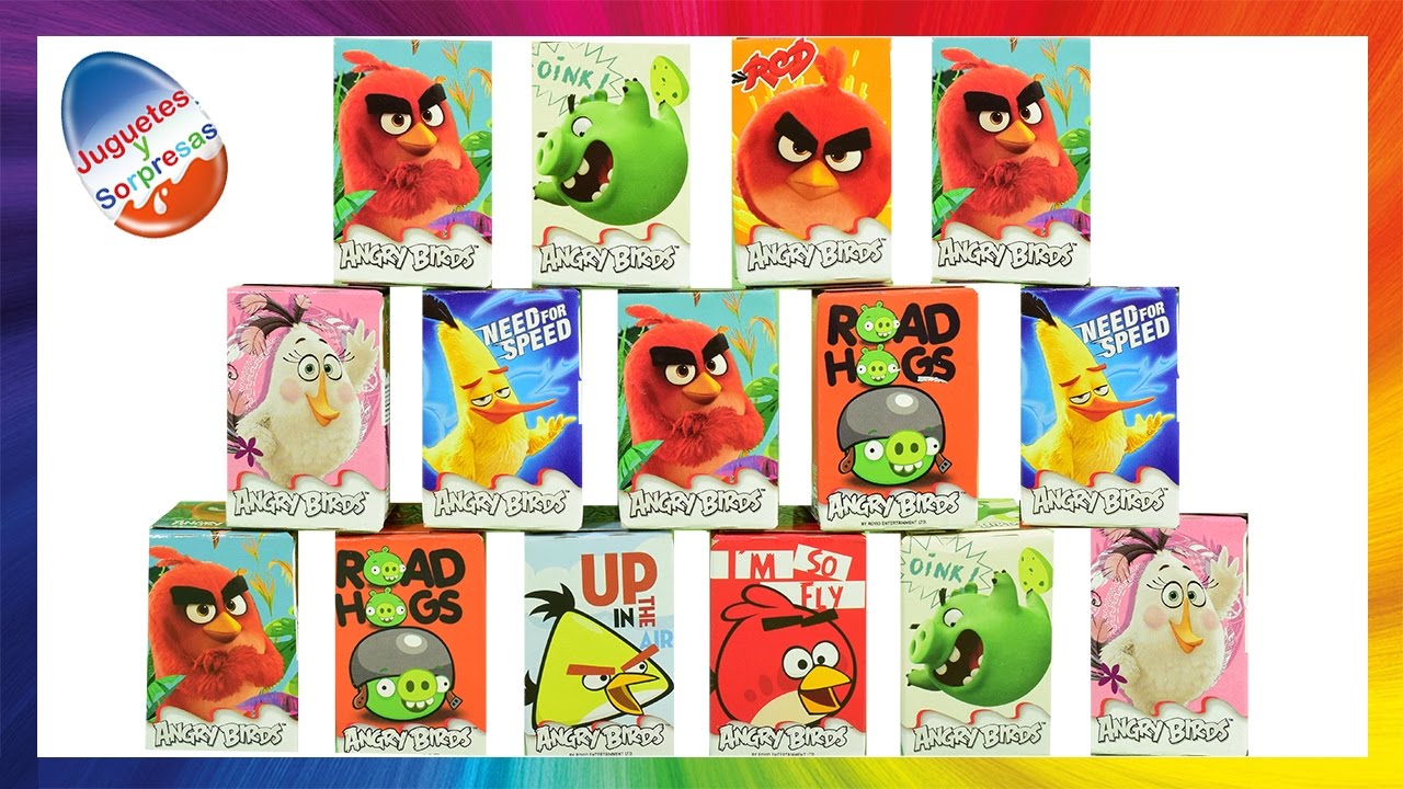 15 Huevos Sorpresa de ANGRY BIRDS 😉 | JuguetesYSorpresas