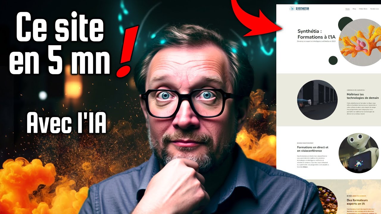 Comment l'intelligence artificielle crée un site web en 5 minutes