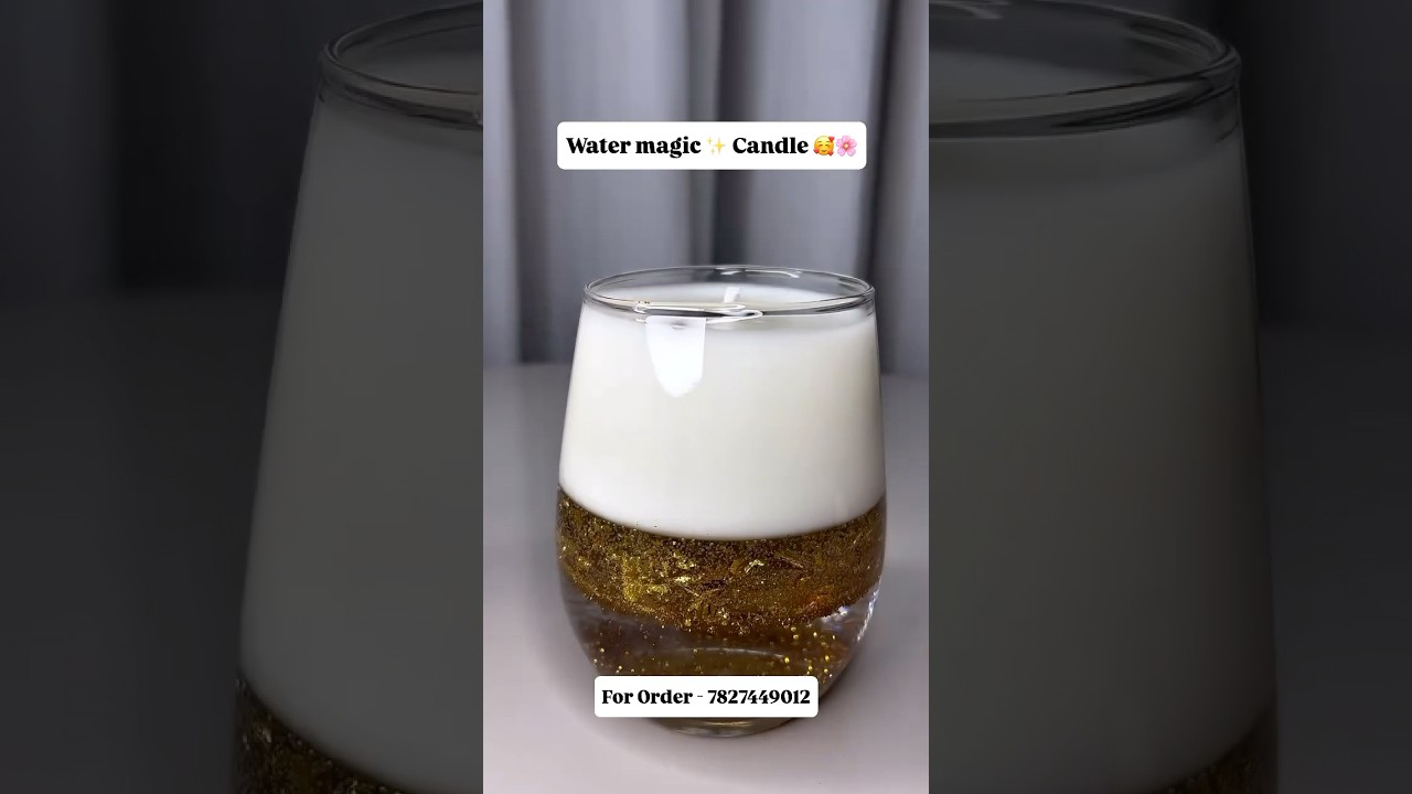 Glow of Water Magic Candle | Scented Candle | Latte Candle | Candle Gift Hamper | seasonstrike