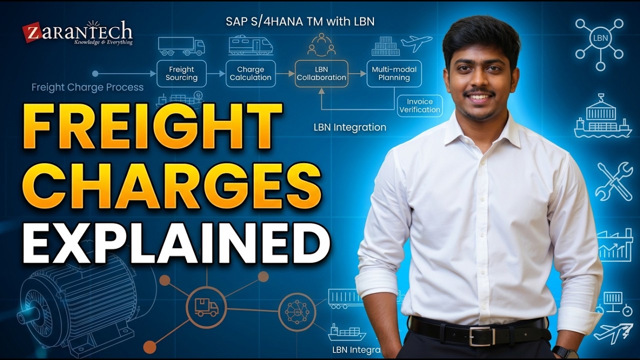 Freight Charges in SD Invoice Service Order in SAP S/4HANA TM with LBN | ZaranTech