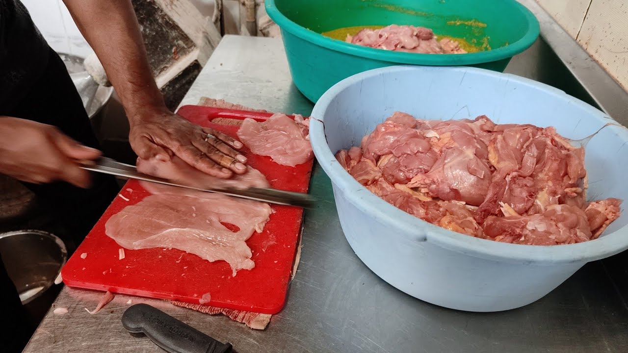 Shawarma Clihicken Cutting Boneless Chicken Cutting for Shawarma🔥
