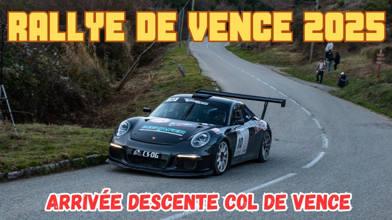 Rallye du Pays Vençois 2025 - descente du col de Vence