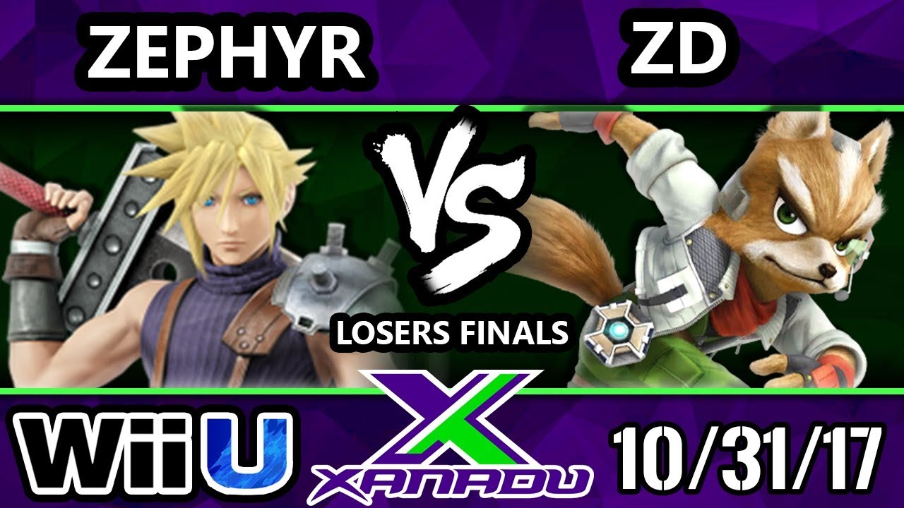 S@X 226 Smash 4 - Zephyr (Cloud) Vs. ZD (Fox) - SSB4 Losers Finals -Smash for Wii U.