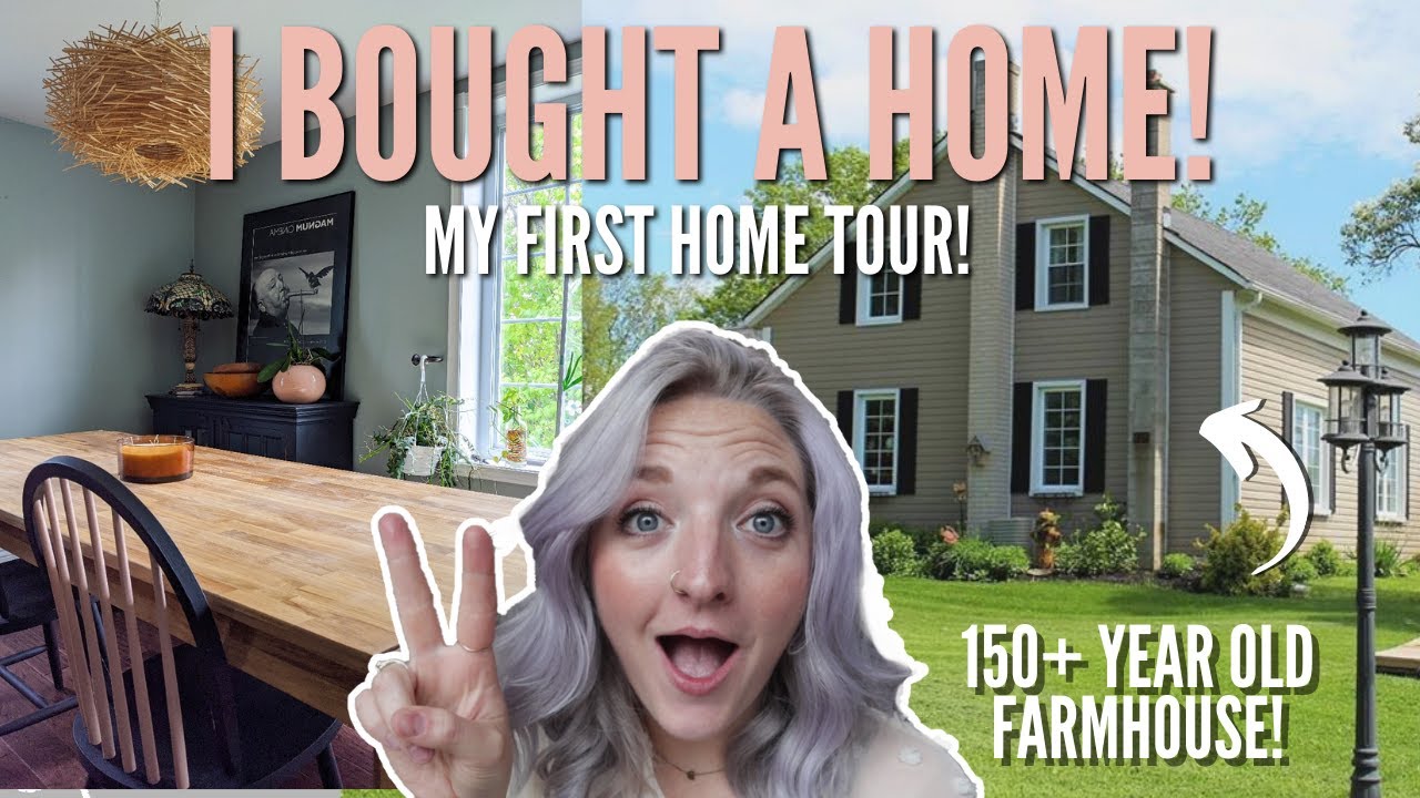 I bought my first home! 2020 “before”  house tour  🏡  | 150+ Year Old Farmhouse