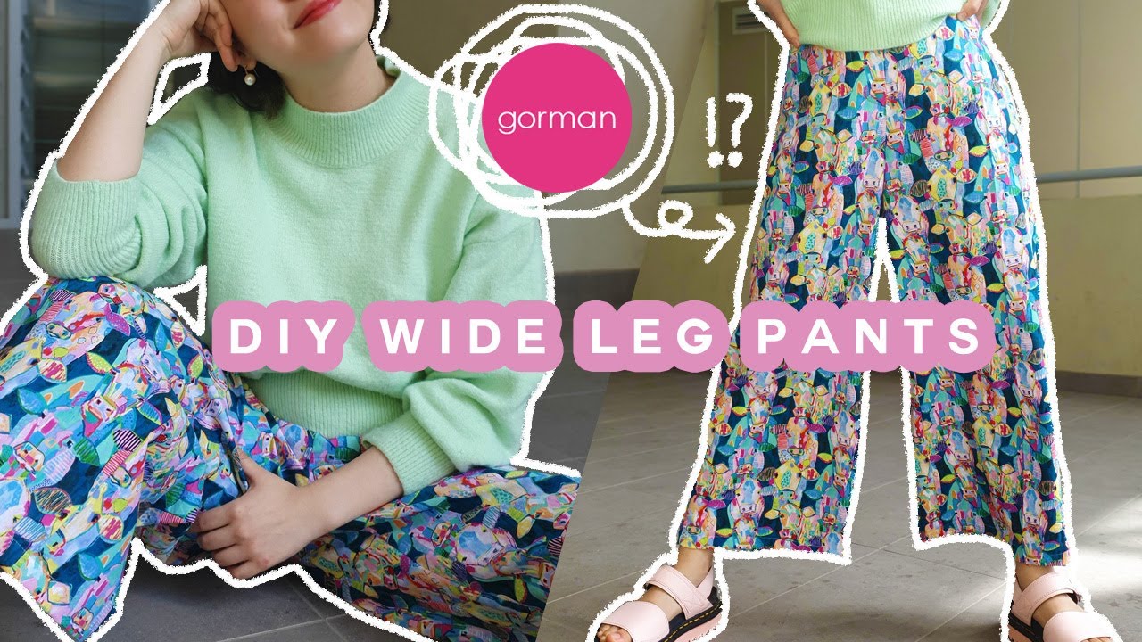 DIY WIDE LEG PANTS (Gorman Inspired!) + FREE PDF PATTERN! | halfsoybean