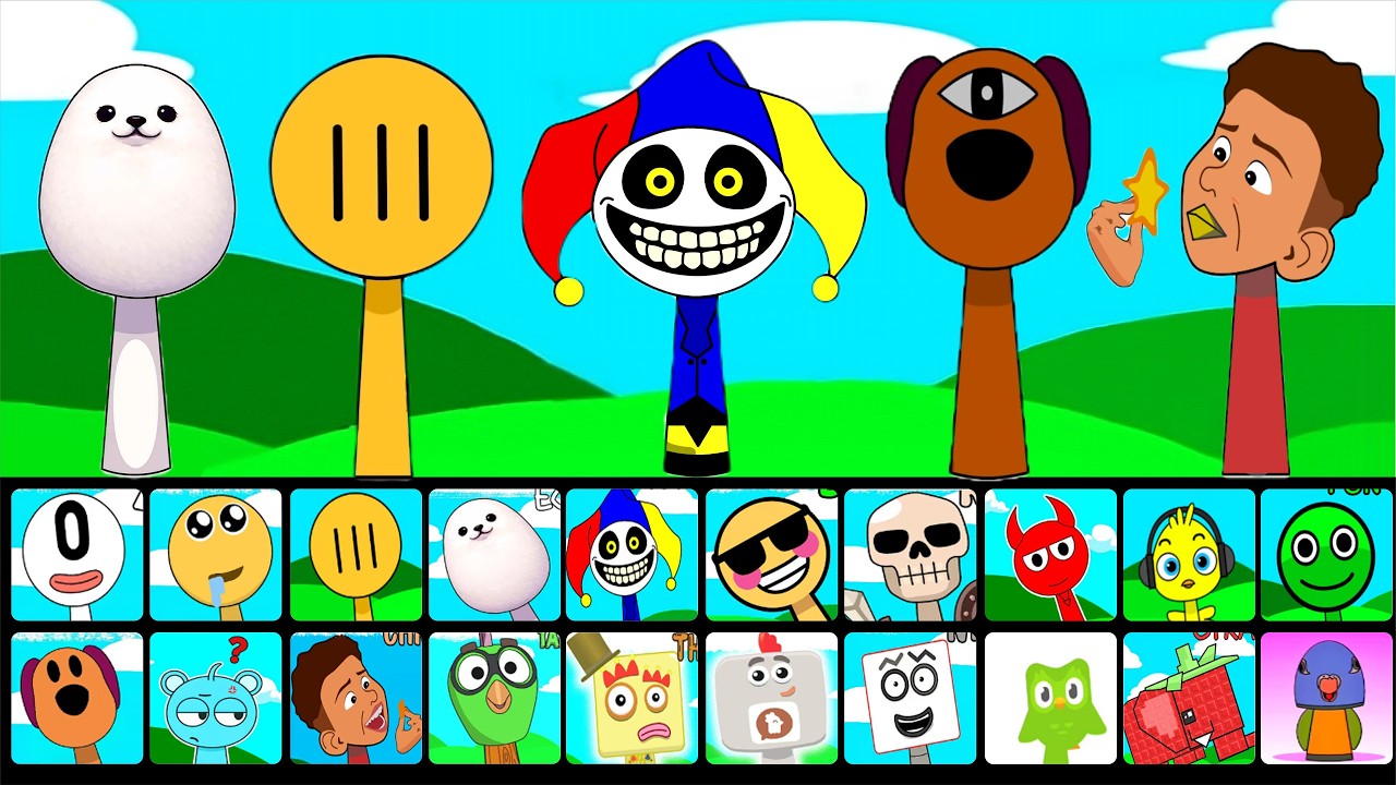 🔥 NEW Sprunki OCs Characters - The Prototype , Scatter Ball , Chicken Stars , Egg Dog , Loula