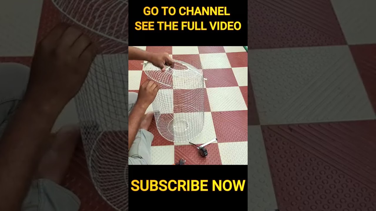 how to make a bird cage in Telugu #mrmangomanoj #shorts #crazyteluguexperiments