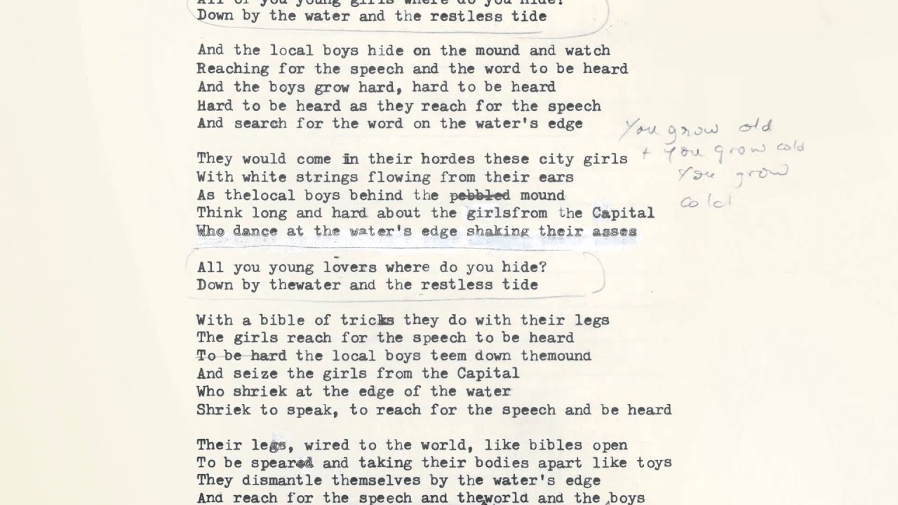 Nick Cave & The Bad Seeds - Water's Edge (Lyric Video)