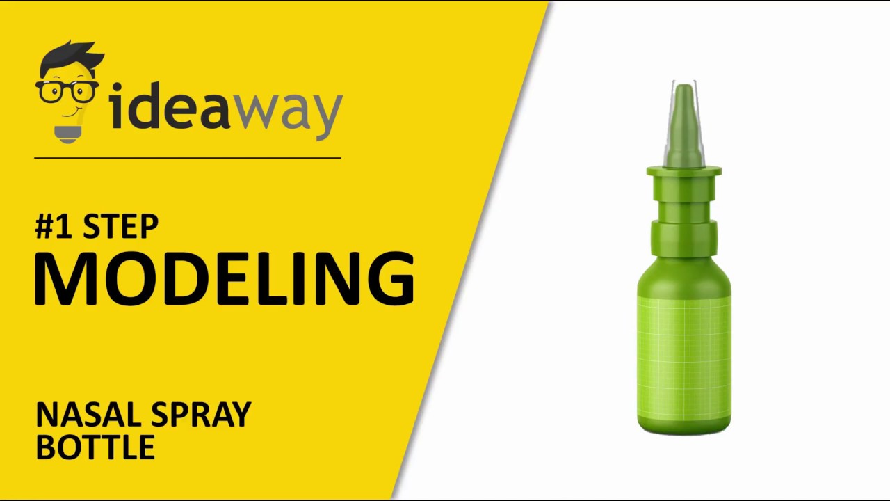 3DS Max  Modeling Nasal Spray Bottle