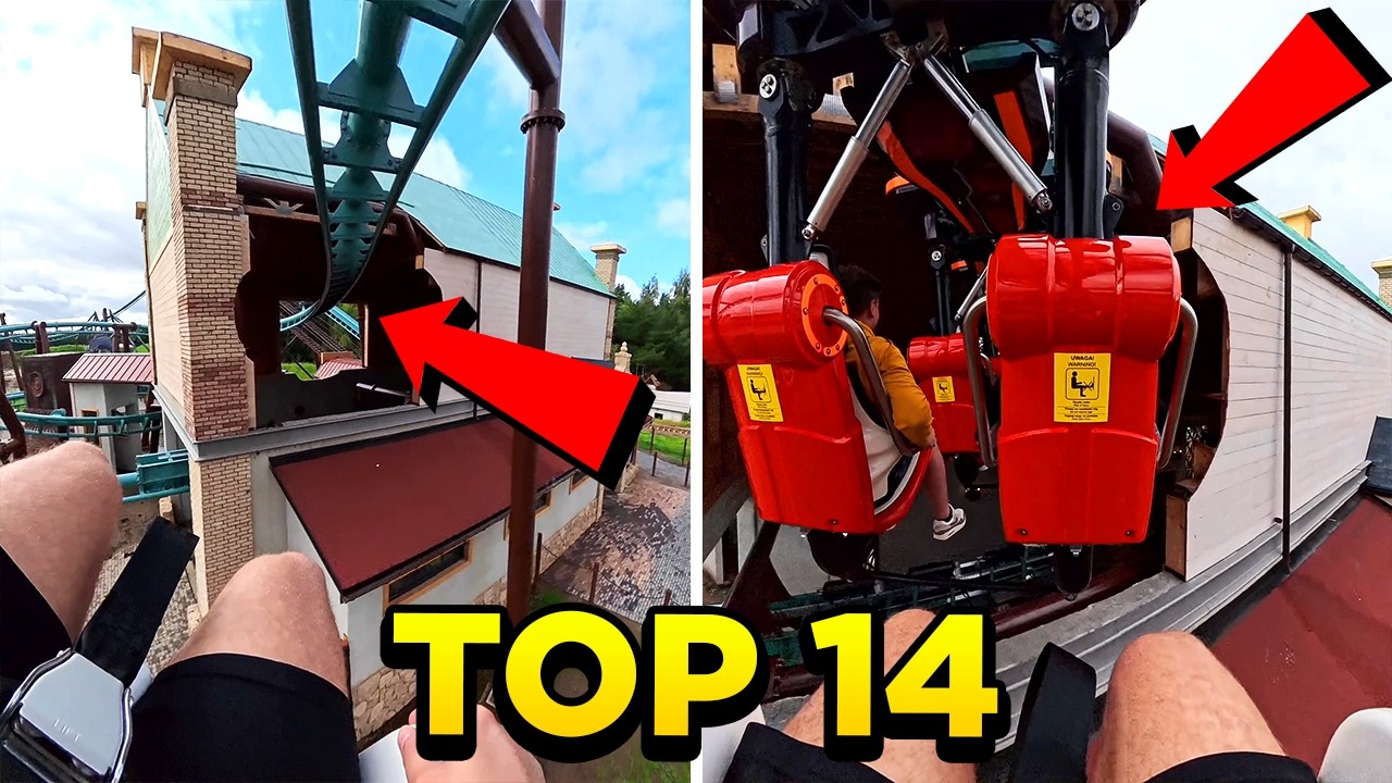 TOP 14 FRONT VS BACK POV ROLLER COASTERS RIDES IN POLAND | 2025 EPIC SMOOTH