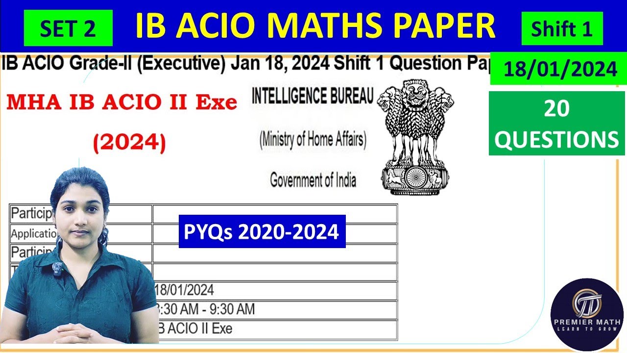 IB ACIO Previous Year Questions #ibacio2025 #ibacio #ibacio2024