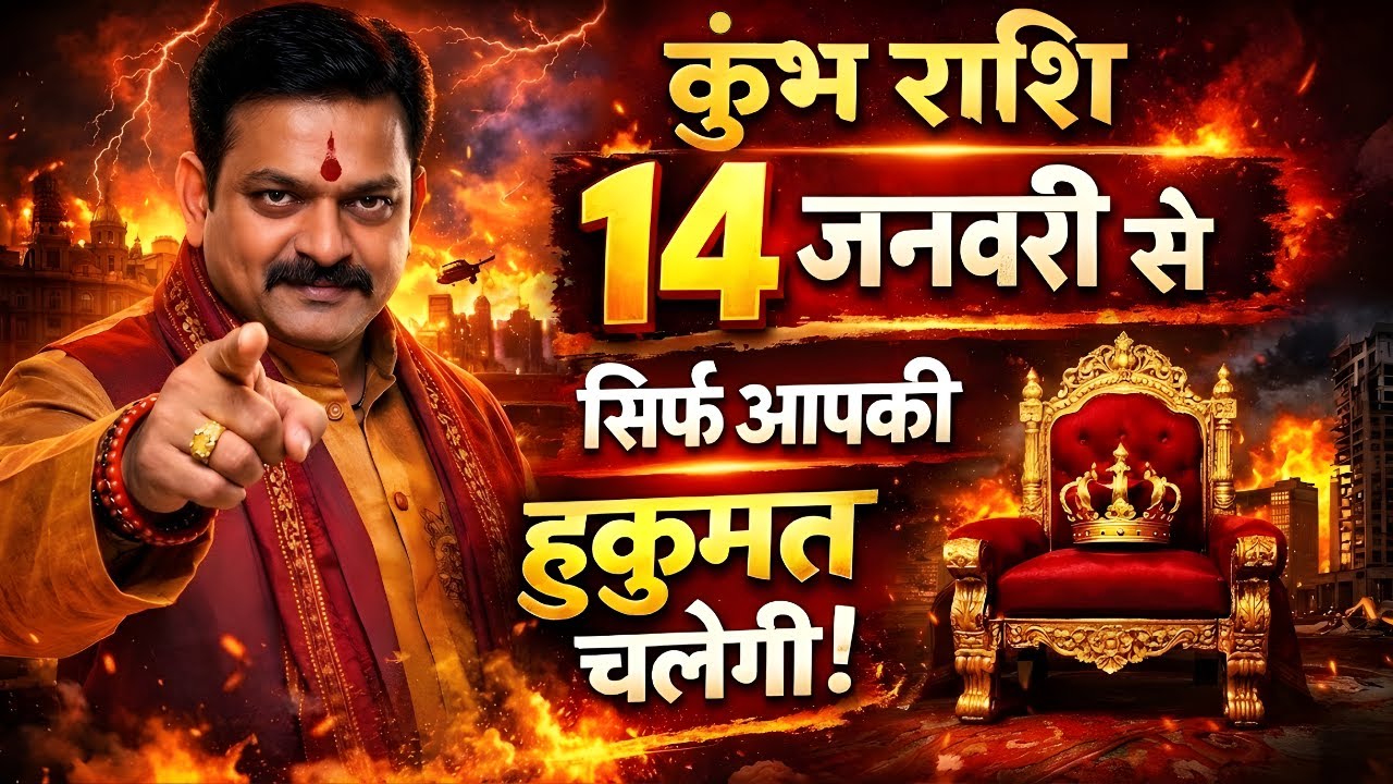 कुंभ राशि की खुली किस्मत की चाबी! 14 जनवरी से अब सिर्फ आपकी हुकूमत चलेगी!