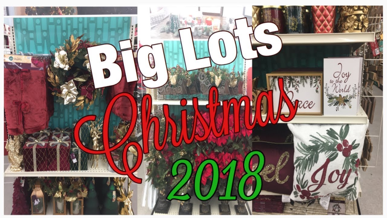 BIG LOTS SHOP WITH ME! CHRISTMAS DECOR 2018
