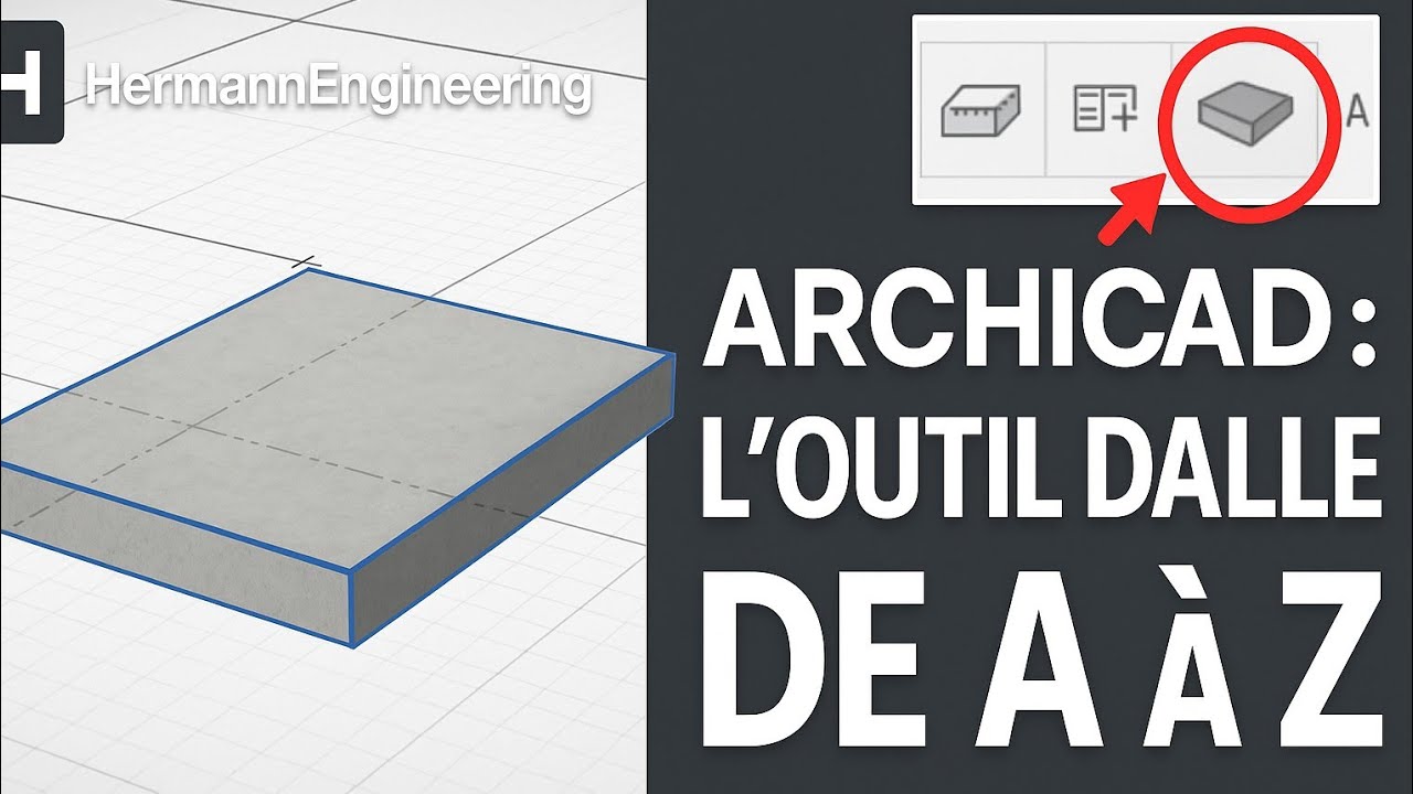 formation complète sur ArchiCAD(initiation partie 2): les dalles