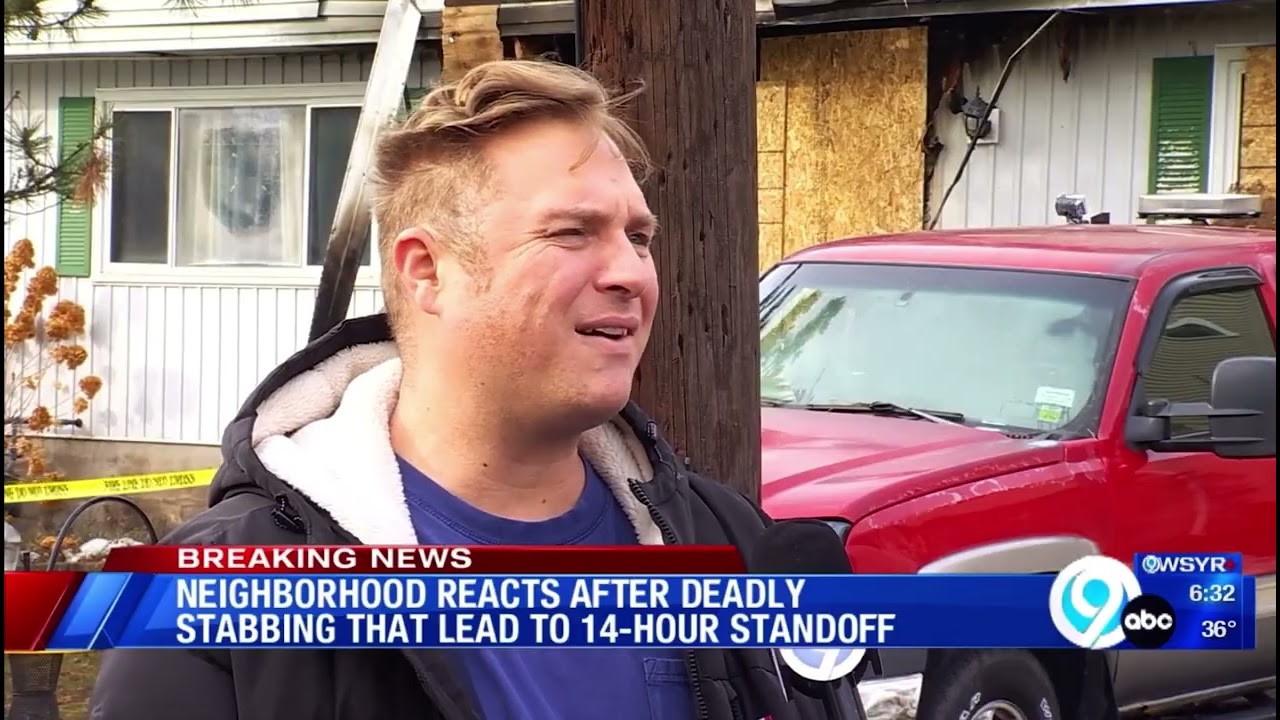 SPEAKING WITH NEIGHBORS AFTER THE 14 HOUR OVERNIGHT STAND-OFF FOLLOWING A STABBING IN SALINA