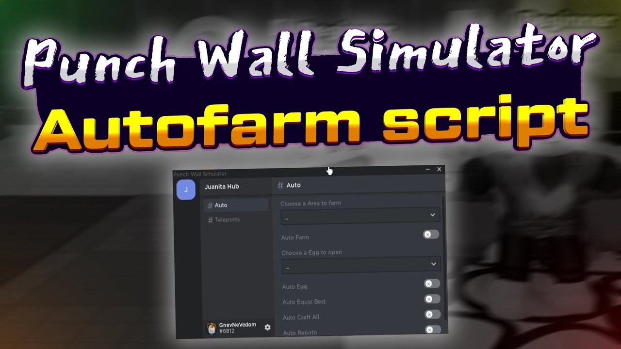 Punch wall simulator script &ndash; (Autofarm, AutoHatch eggs, AutoRebirth)