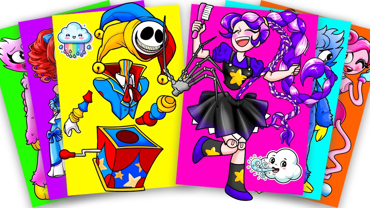Poppy Playtime 5 - Lily Make Friend With Prototype | Paper DIY #sticker